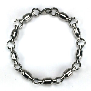 8MM Stainless Steel Swivel Bracelet 9"
