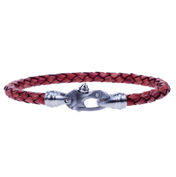 Bolo Braid Leather Bracelet with Mariner's Clasp® - Image 3