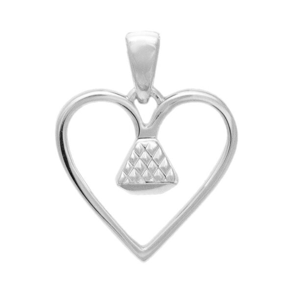 Equine .5" Pendant - Silver - Image 4