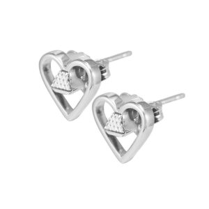 Equine .25" Post Earrings - Silver