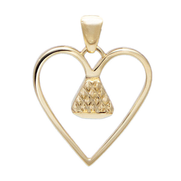 Equine14K .75" Pendant - Gold - Image 4