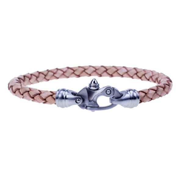 Bolo Braid Leather Bracelet with Mariner's Clasp® - Image 4