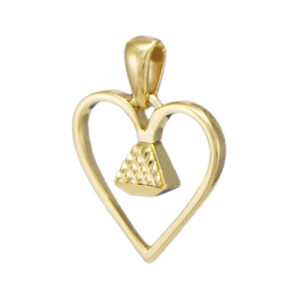 Equine14K .5" Pendant - Gold