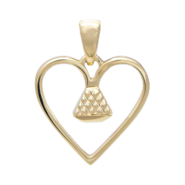 Equine14K .5" Pendant - Gold - Image 2