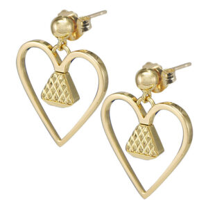 Equine14K .75" Dangle Earrings - Gold