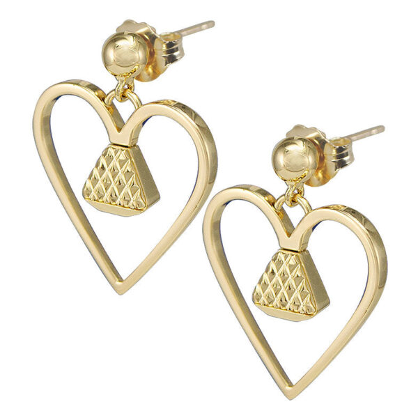 Equine14K .75" Dangle Earrings - Gold