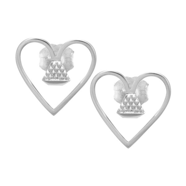 Equine .5" Post Earrings - Silver - Image 4