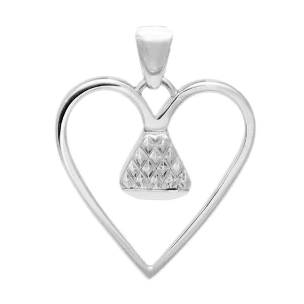 Equine 1" Pendant - Silver - Image 3