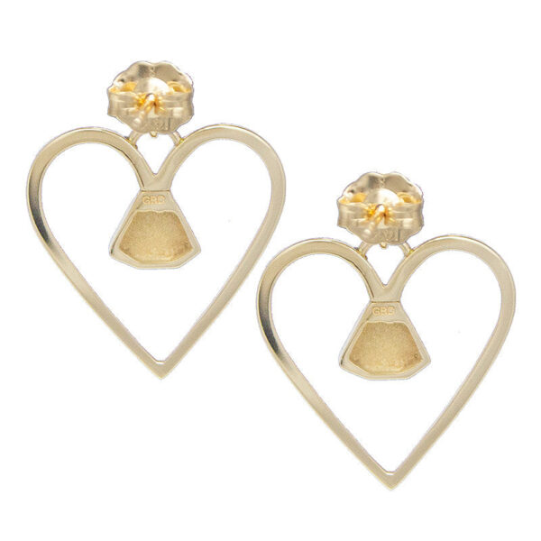 Equine14K .75" Dangle Earrings - Gold - Image 3
