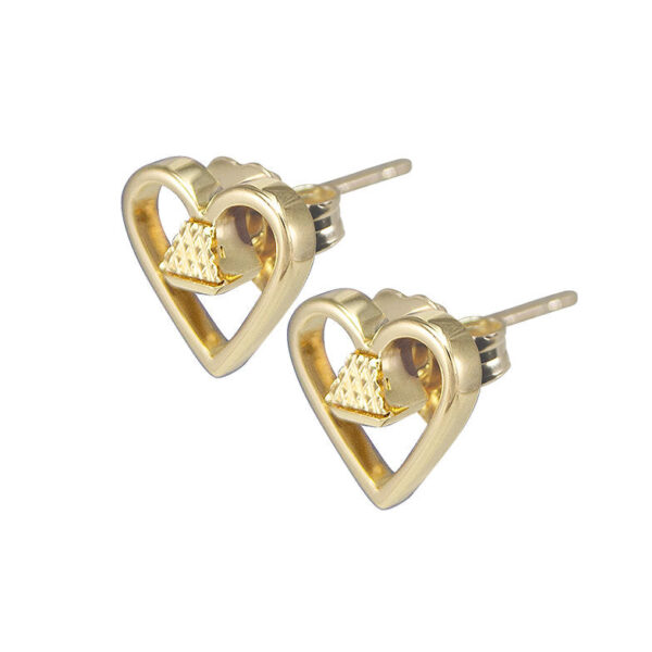 Equine14K .25" Post Earrings - Gold