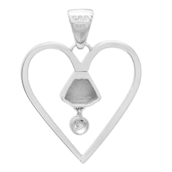 Equine 1" Cubic Zirconia Pendant - Silver - Image 5