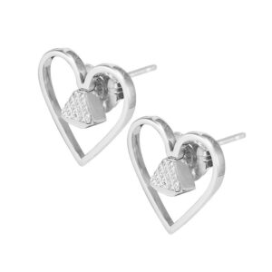 Equine .5" Post Earrings - Silver