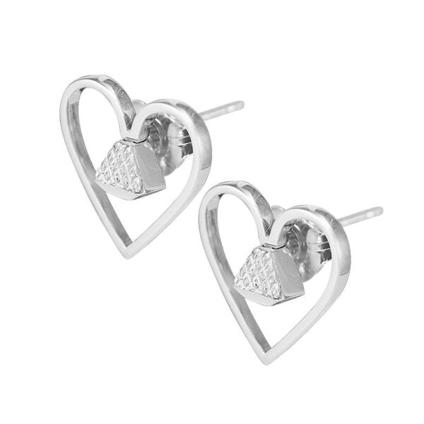 Equine .5" Post Earrings - Silver