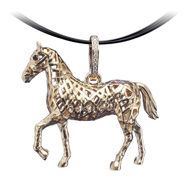 Equine 14K The Ribbon Horse by Guy Beard Designs