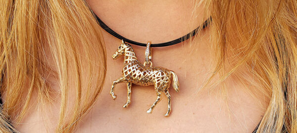 Equine 14K The Ribbon Horse by Guy Beard Designs - Image 2