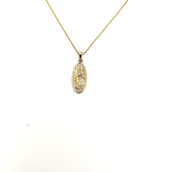 Fairform Flyer 14ky Gold, 20mm Verticle Pendant w/Chain Option - Image 2