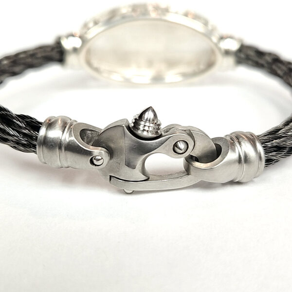 Fairform Flyer Silver Bridge, 6mm St Cable Bracelet w/Mariner's Clasp - Image 3