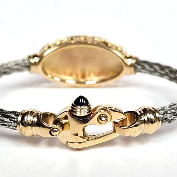 Fairform Flyer 14KyBridge, 4mm Stainless Cable Bracelet w/ Mariner's Clasp® - Image 3