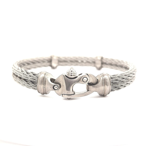 Nouveau Braid® 4.5mm Double Cable Bracelet with Mariner's Clasp® - Image 2