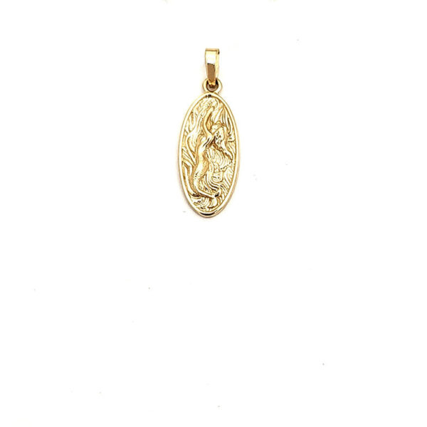 Fairform Flyer 14ky Gold, 20mm Verticle Pendant w/Chain Option