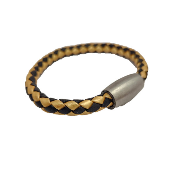 Team Color Bolo Braid Leather Bracelet with Magnetic Clasp - Image 5