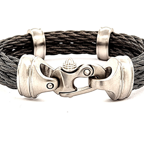 Nouveau Braid® 6.5mm Double Cable Bracelet with Mariner's Clasp® - Image 3