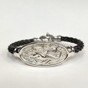Fairform Flyer Silver Bridge, 6mm St Cable Bracelet w/Mariner's Clasp