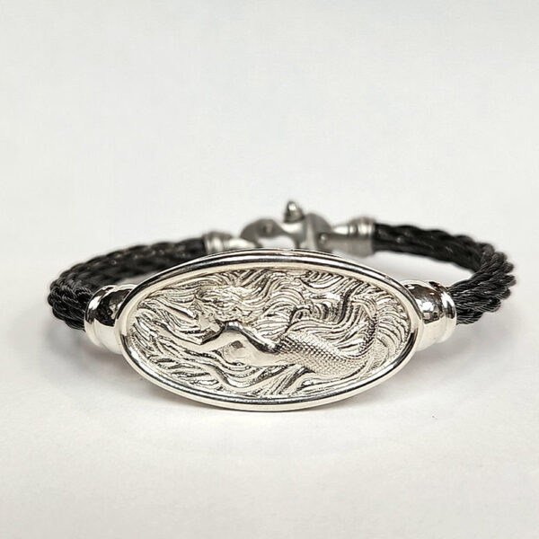 Fairform Flyer Silver Bridge, 6mm St Cable Bracelet w/Mariner's Clasp