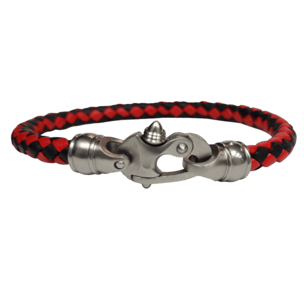 Leather 6mm Threaded Caps w/Stainless Mariner's Clasp® - Image 8