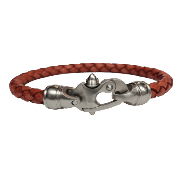 Leather 6mm Threaded Caps w/Stainless Mariner's Clasp® - Image 15