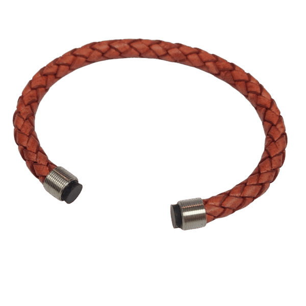 Leather 6mm Threaded Caps w/Stainless Mariner's Clasp® - Image 14