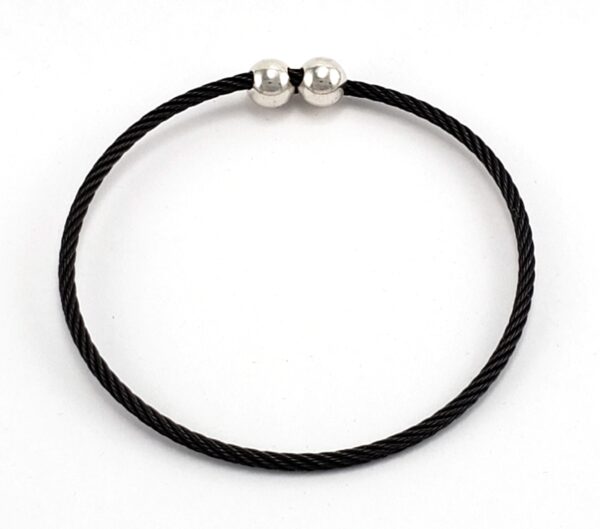 Titanium Memory Shape Cable Bracelet with 14kt Gold Accents - Image 23