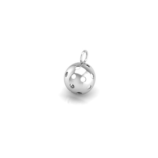 Pickleball Ball Pendant 10mm, Chain Included - Image 3