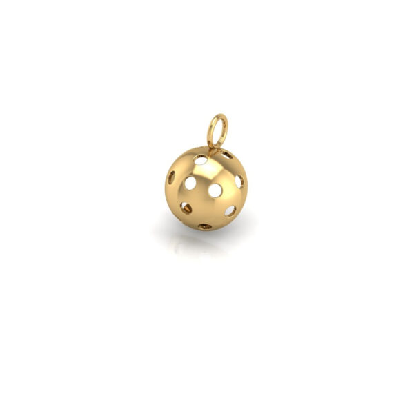 Pickleball Ball Pendant 10mm, Chain Included - Image 4