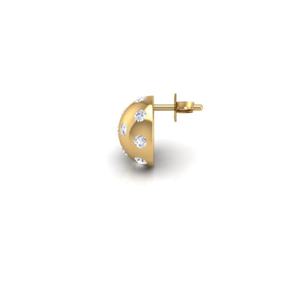 Pickleball Ball Earrings 14kt w/LG Diamonds 1.00CTW or .925 Silver w/CZ, with Posts - Image 8