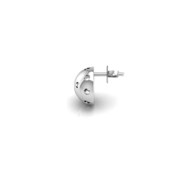 Pickleball Ball Earrings 10mm Half Round w/Posts - Image 6