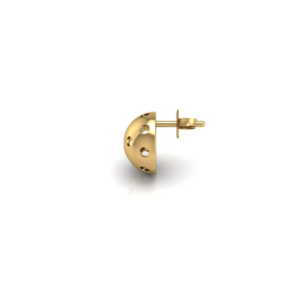 Pickleball Ball Earrings 10mm Half Round w/Posts - Image 5