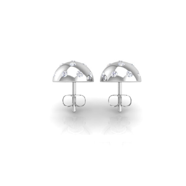 Pickleball Ball Earrings 14kt w/LG Diamonds 0.50CTW or .925 Silver w/CZ, with posts - Image 5
