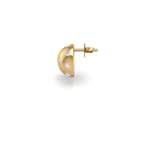 Pickleball Ball Earrings 14kt w/LG Diamonds 0.75CTW or .925 Silver w/CZ, w/Posts - Image 7