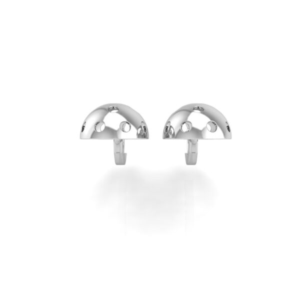 Pickleball Ball Earrings 10mm Half Round w/Lever Backs - Image 4