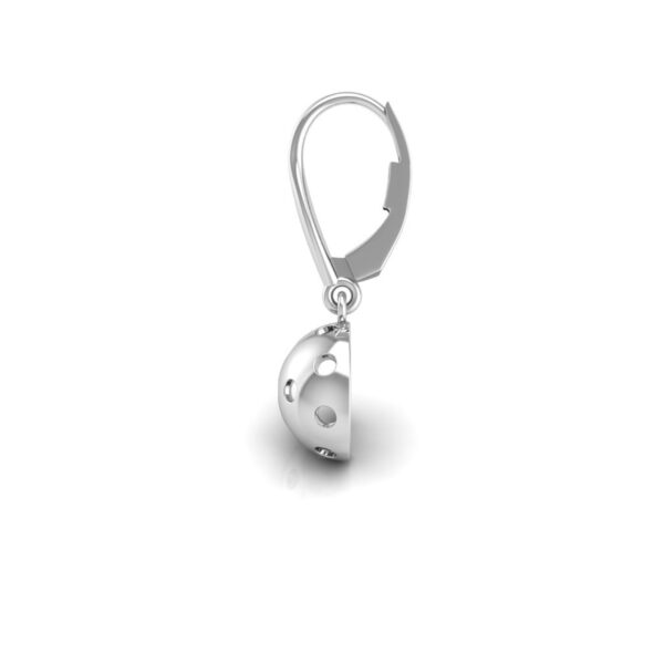 Pickleball Ball Earrings 10mm Half Round w/Lever Backs - Image 8