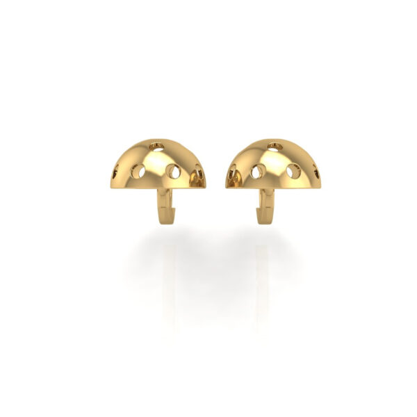 Pickleball Ball Earrings 10mm Half Round w/Lever Backs - Image 3