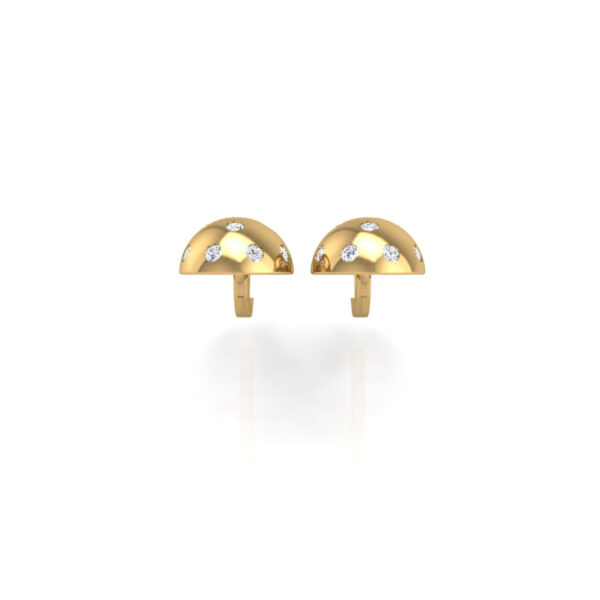 Pickleball Ball Earrings 14kt w/LG Diamonds 0.50CTW or .925 Silver w/CZ, w/Lever Backs - Image 7