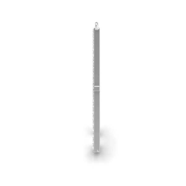 Pickleball Court Vertical 14kt w/LG Diamonds or .925 Silver w/CZ, w/Adjustable 16/18" Chain - Image 5
