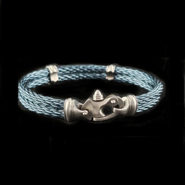 PVD Nouveau Braid® Cable Bracelet with Mariner's Clasp® - Image 7