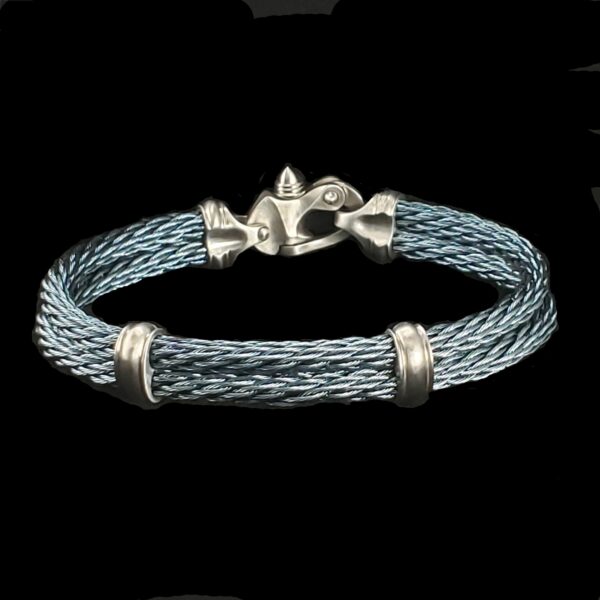 PVD Nouveau Braid® Cable Bracelet with Mariner's Clasp® - Image 8