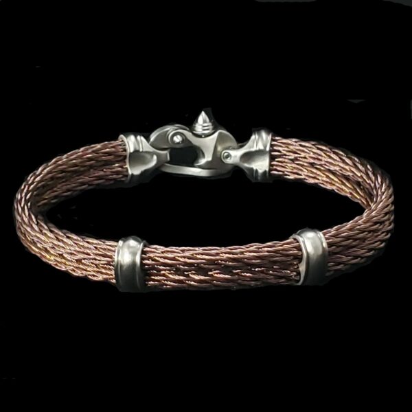 PVD Nouveau Braid® Cable Bracelet with Mariner's Clasp® - Image 5