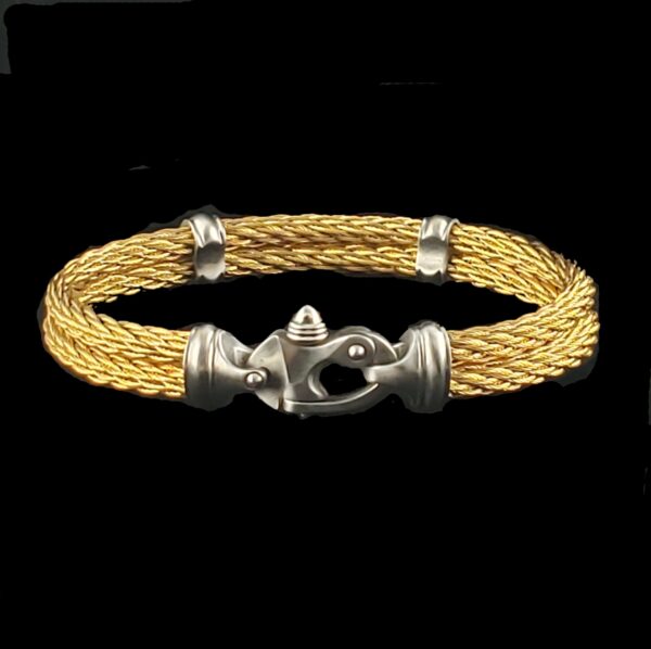 PVD Nouveau Braid® Cable Bracelet with Mariner's Clasp® - Image 2