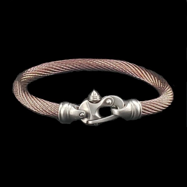 PVD Live Wire Cable Bracelet with Mariner's Clasp® - Image 2